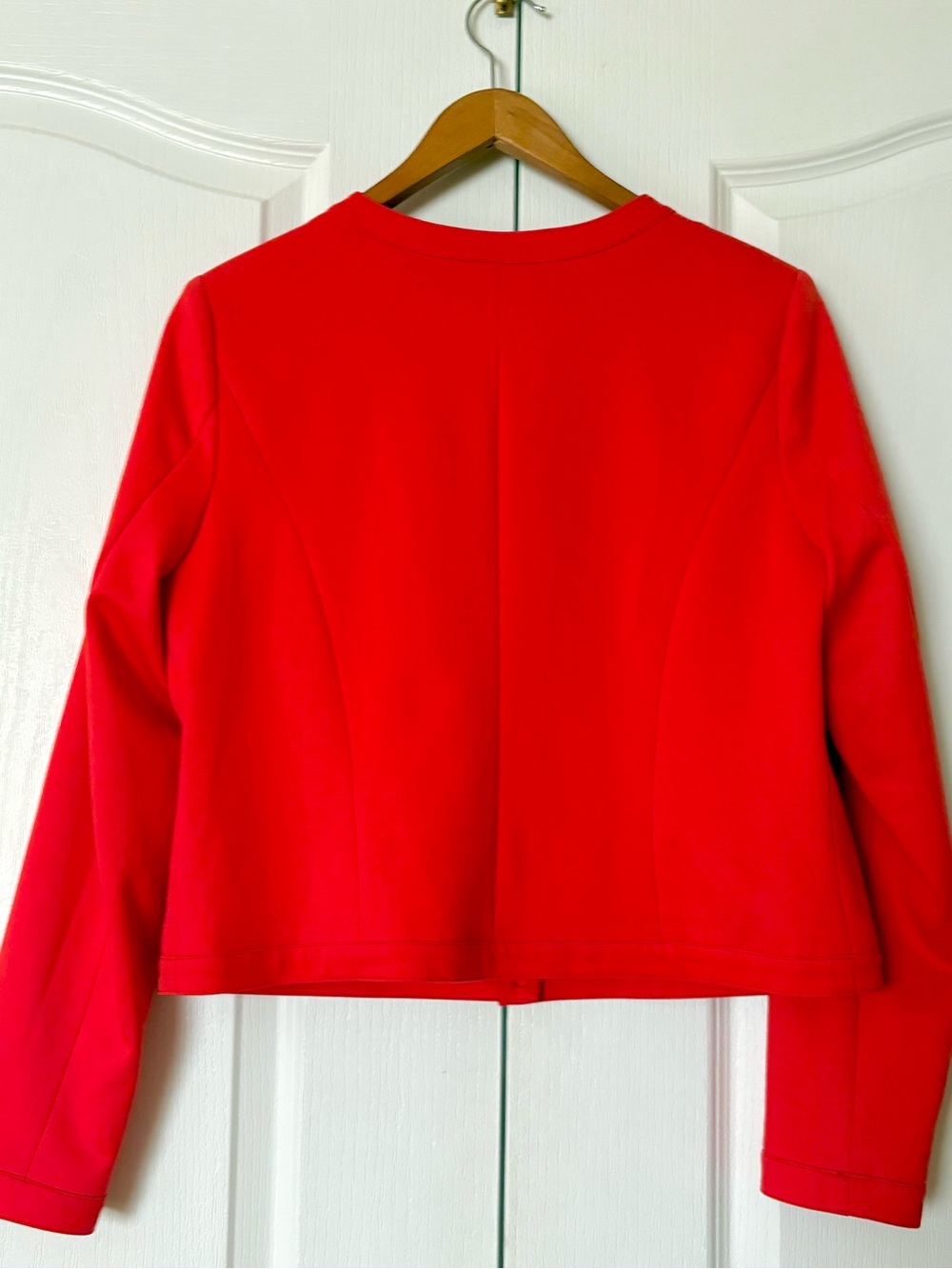 Jules & Leopold Classic Women's orange Button-Front Jacket - Picture 2 of 5